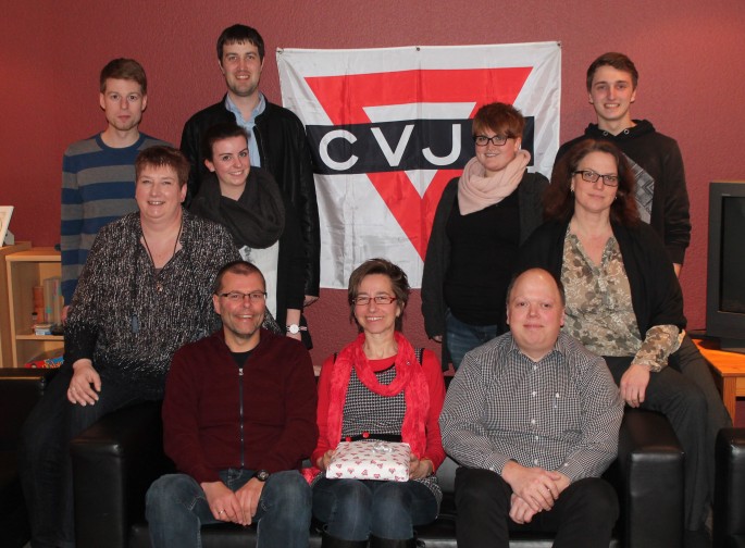 Vorstand mit Jubilarin